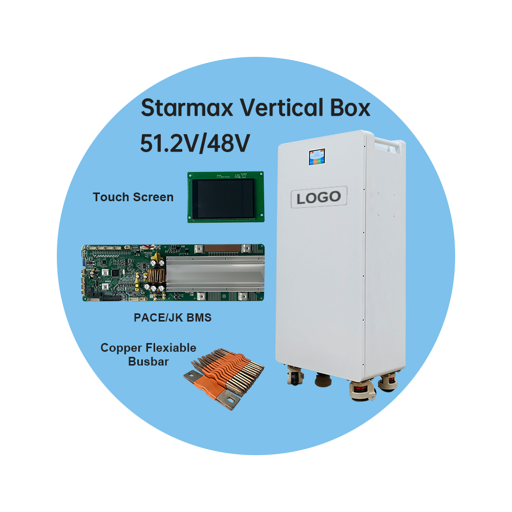 Starmax Custom 51.2V 48V 16S1P 314Ah 280Ah Floor-Standing Lifepo4 Battery DIY Kits Metal Box With PACE BMS,Llithium Ion Battery Manufacturers from China