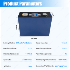 Starmax Catl 104Ah Lithium  Ion Battery 3.2V Lifepo4 Prismatic Cell,Llithium Ion Battery Manufacturers from China