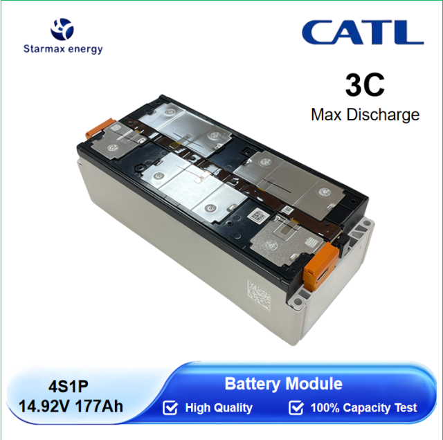 Starmax CATL 14.8V 4S1P 177Ah Nmc Battery Module 3.7V 4Pcs Rechargeable Prismatic Cells Lithium Ion Batteries,Llithium Ion Battery Manufacturers from China