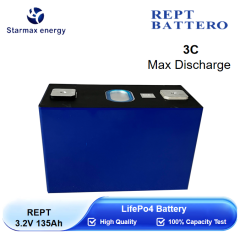 Starmax REPT 3.2V 135Ah CB79148102EA-135Ah Lifepo4 Prismatic Cell,Llithium Ion Battery Manufacturers from China