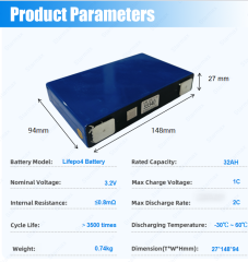 Starmax EVE 32Ah LF32 Lithium  Ion Battery 3.2V Lifepo4 Prismatic Cell,Llithium Ion Battery Manufacturers from China