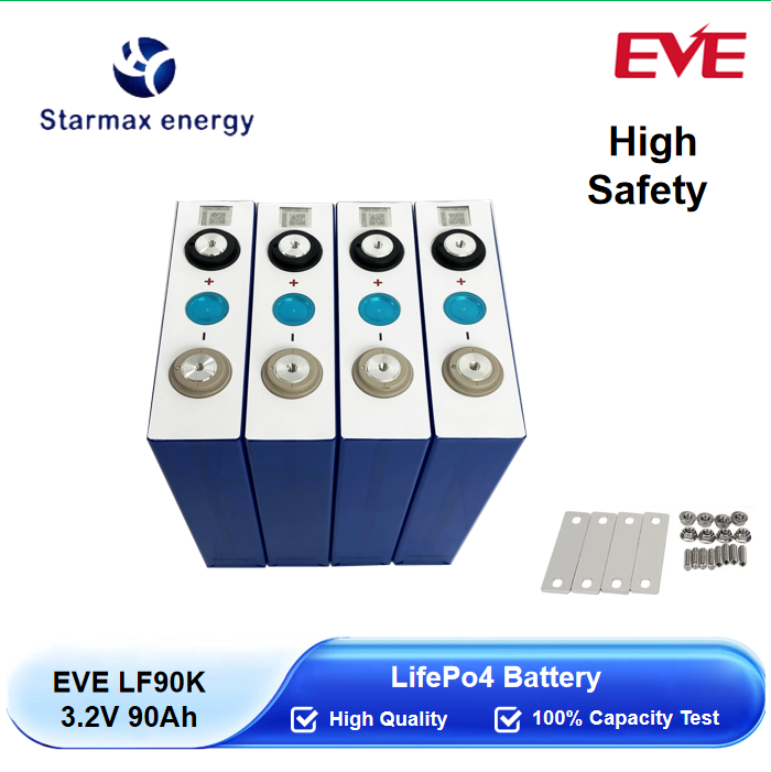 Starmax EVE 90Ah LF90K Lithium  Ion Battery 3.2V Lifepo4 Prismatic Cell,Llithium Ion Battery Manufacturers from China