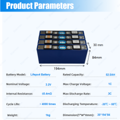 Starmax CATL 52.5Ah  Lithium  Ion Battery 3.2V Lifepo4 Prismatic Cell,Llithium Ion Battery Manufacturers from China