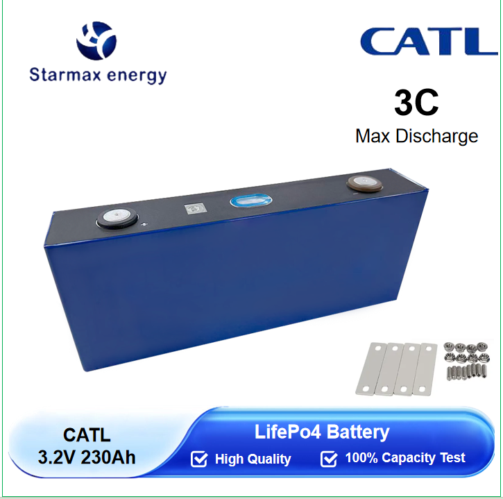 Starmax CATL 230Ah Lithium  Ion Battery 3.2V Lifepo4 Prismatic Cell,Llithium Ion Battery Manufacturers from China