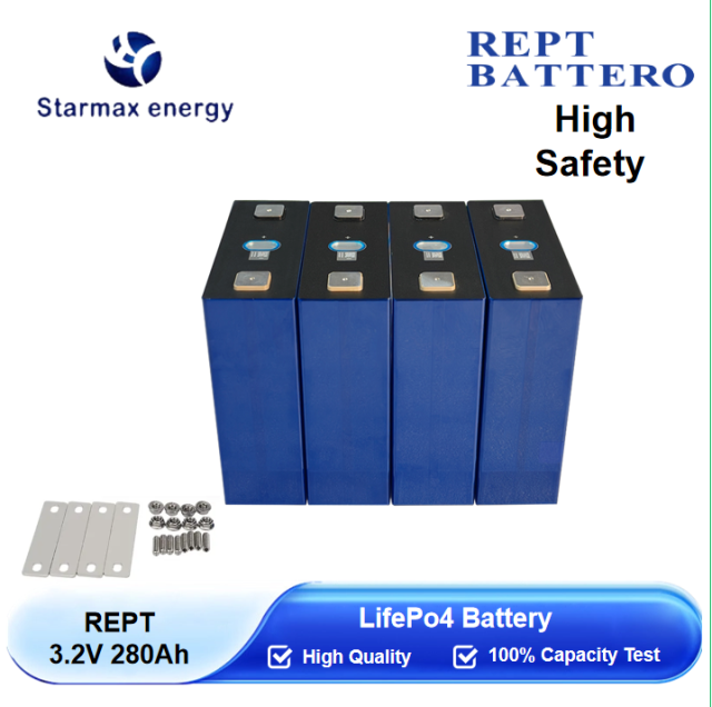 Starmax REPT 280Ah CCB71173204EB-280Ah Lithium  Ion Battery 3.2V Lifepo4 Prismatic Cell,Llithium Ion Battery Manufacturers from China