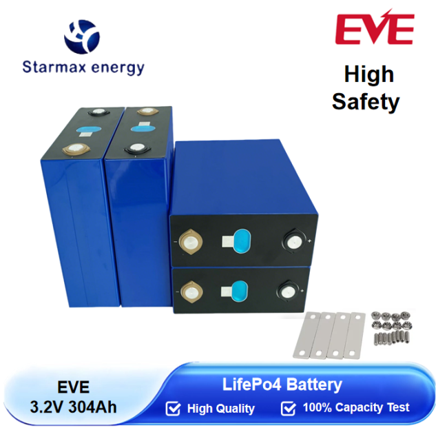 Starmax EVE 304Ah LF304 Lithium  Ion Battery 3.2V Lifepo4 Prismatic Cell,Llithium Ion Battery Manufacturers from China