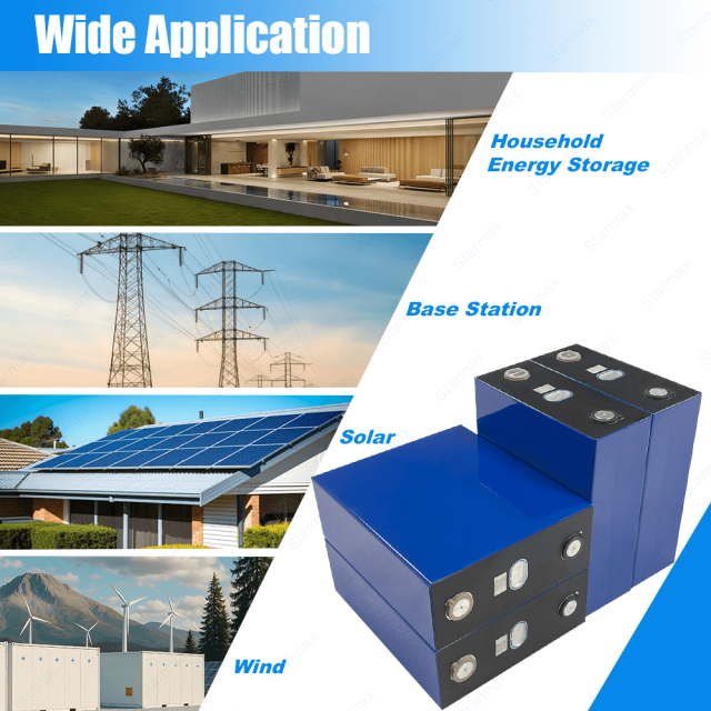 Starmax LISHEN 314Ah LP71173207-314Ah Lithium  Ion Battery 3.2V Lifepo4 Prismatic Cell,Llithium Ion Battery Manufacturers from China
