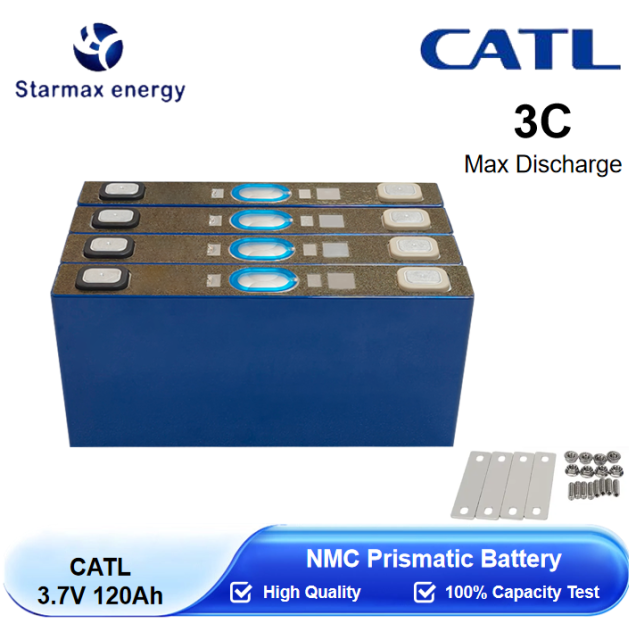 Starmax CATL 3.7V 120Ah NMC Prismatic Battery,Llithium Ion Battery Manufacturers from China