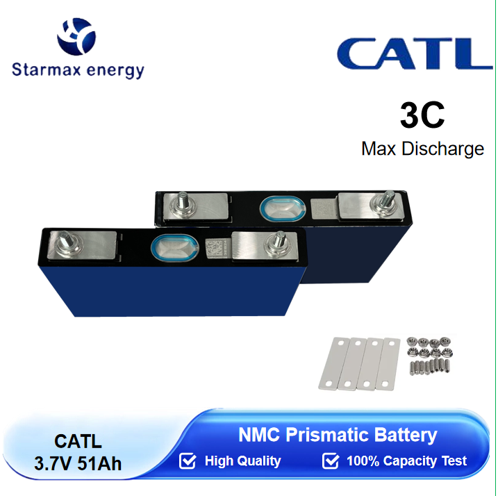 Starmax CATL 3.7V 51Ah NMC Prismatic  Battery,Llithium Ion Battery Manufacturers from China