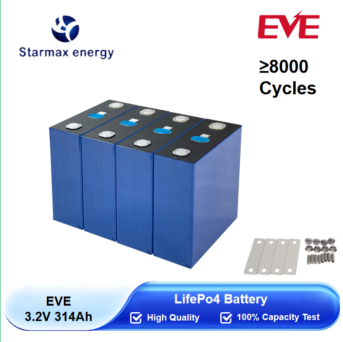 Starmax EVE 314Ah MB31 Lithium  Ion Battery 3.2V Lifepo4 Prismatic Cell,Llithium Ion Battery Manufacturers from China