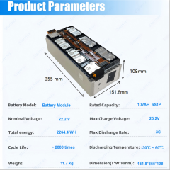 Starmax SVOLT 22.2V 6S1P 102Ah Nmc Battery Module 3.7V 6Pcs Rechargeable Prismatic Cells Lithium Ion Batteries,Llithium Ion Battery Manufacturers from China
