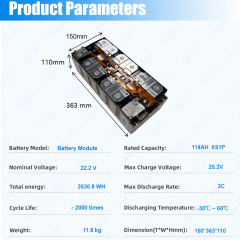 Starmax SVOLT 22.2V 6S1P 114Ah Nmc Battery Module 3.7V 6Pcs Rechargeable Prismatic Cells Lithium Ion Batteries,Llithium Ion Battery Manufacturers from China