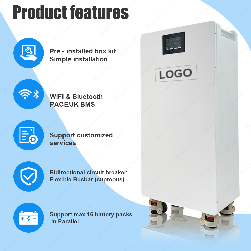 Starmax V2 Factory Direct 51.2V 48V 16S1P 314Ah 280Ah Lifepo4 Battery DIY Kits Metal Box With JK BMS,Llithium Ion Battery Manufacturers from China