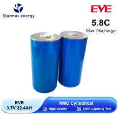 Starmax EVE 3.7V 32.4Ah G11E NMC Cylindrical Battery,Llithium Ion Battery Manufacturers from China