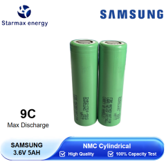 Starmax SAMSUNG 3.6V 5Ah INR21700-50S NMC Cylindrical Battery,Llithium Ion Battery Manufacturers from China