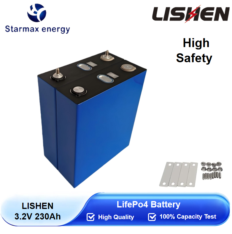 Starmax LISHEN 230Ah Lithium  Ion Battery 3.2V Lifepo4 Prismatic Cell,Llithium Ion Battery Manufacturers from China