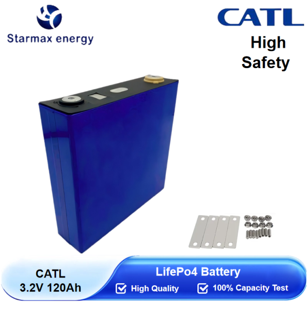 Starmax CATL 120Ah Lithium  Ion Battery 3.2V Lifepo4 Prismatic Cell,Llithium Ion Battery Manufacturers from China