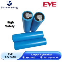 Starmax EVE 3.2V 15Ah IFR33140-C33 Lifepo4 Cylindrical Battery,Llithium Ion Battery Manufacturers from China