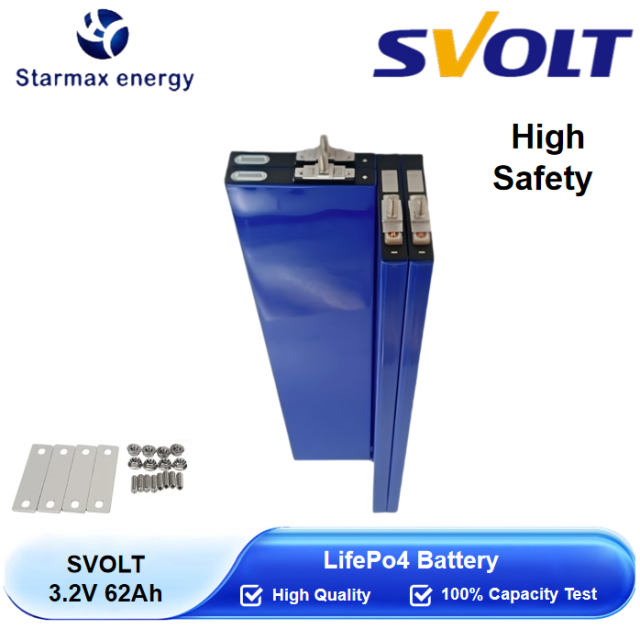 Starmax SVOLT 62Ah  Lithium  Ion Battery 3.2V Lifepo4 Prismatic Cell,Llithium Ion Battery Manufacturers from China