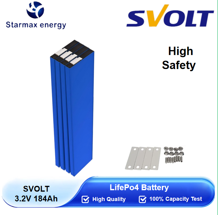 Starmax SVOLT 184Ah Lithium  Ion Battery 3.2V Lifepo4 Prismatic Cell,Llithium Ion Battery Manufacturers from China