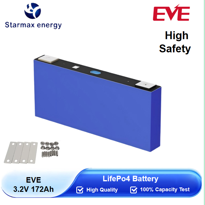 Starmax EVE 172Ah Lithium  Ion Battery 3.2V Lifepo4 Prismatic Cell,Llithium Ion Battery Manufacturers from China