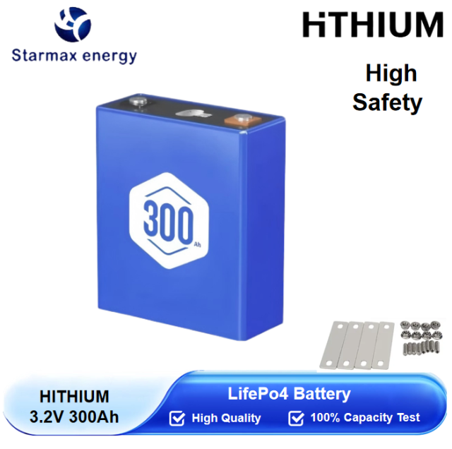 Starmax HITHIUM 300Ah Lithium  Ion Battery 3.2V Lifepo4 Prismatic Cell,Llithium Ion Battery Manufacturers from China