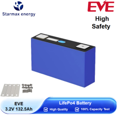 Starmax EVE 132.5Ah Lithium  Ion Battery 3.2V Lifepo4 Prismatic Cell,Llithium Ion Battery Manufacturers from China