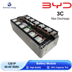 Starmax BYD 44.4V 12S1P 50Ah Nmc Battery Module 3.7V 12Pcs Rechargeable Prismatic Cells Lithium Ion Batteries,Llithium Ion Battery Manufacturers from China