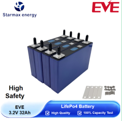 Starmax EVE  32Ah  Lithium  Ion Battery 3.2V Lifepo4 Prismatic Cell,Llithium Ion Battery Manufacturers from China