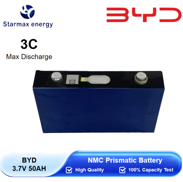 Starmax BYD 3.7V 50Ah NMC Prismatic  Battery,Llithium Ion Battery Manufacturers from China