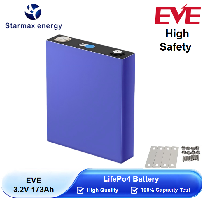 Starmax EVE 173Ah Lithium  Ion Battery 3.2V Lifepo4 Prismatic Cell,Llithium Ion Battery Manufacturers from China