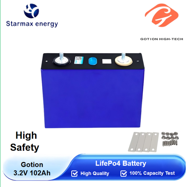 Starmax Gotion 102Ah Lithium  Ion Battery 3.2V Lifepo4 Prismatic Cell,Llithium Ion Battery Manufacturers from China
