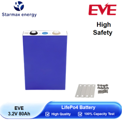 Starmax EVE  80Ah  Lithium  Ion Battery 3.2V Lifepo4 Prismatic Cell,Llithium Ion Battery Manufacturers from China