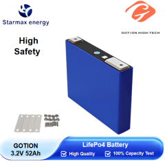 Starmax Gotion 52Ah  Lithium  Ion Battery 3.2V Lifepo4 Prismatic Cell,Llithium Ion Battery Manufacturers from China