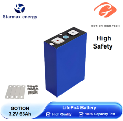 Starmax Gotion 63Ah  Lithium  Ion Battery 3.2V Lifepo4 Prismatic Cell,Llithium Ion Battery Manufacturers from China