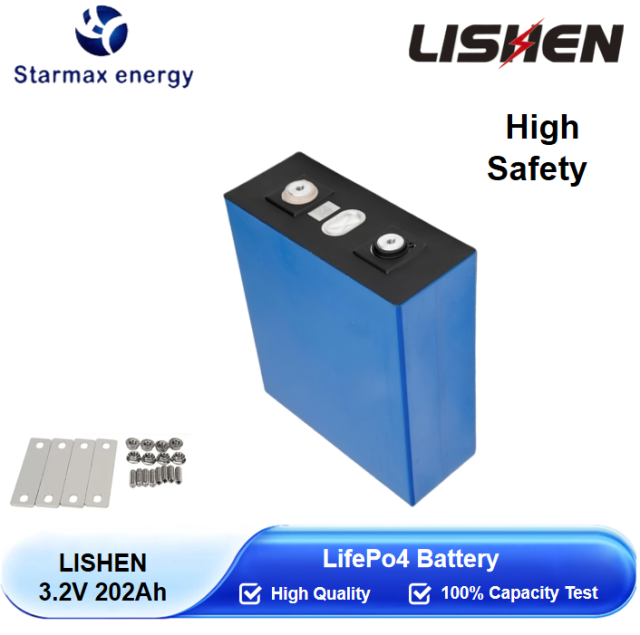 Starmax LISHEN 202Ah Lithium  Ion Battery 3.2V Lifepo4 Prismatic Cell,Llithium Ion Battery Manufacturers from China