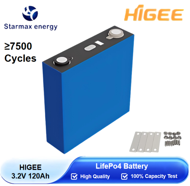 Starmax HIGEE 120Ah Lithium  Ion Battery 3.2V Lifepo4 Prismatic Cell,Llithium Ion Battery Manufacturers from China