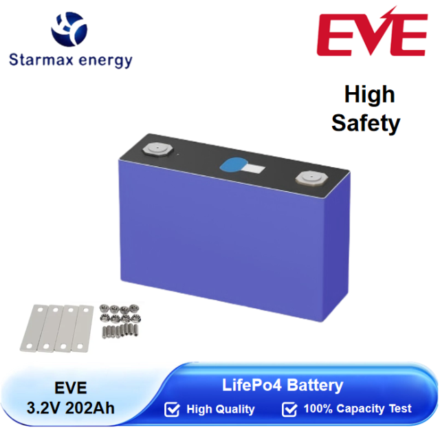 Starmax EVE 202Ah Lithium  Ion Battery 3.2V Lifepo4 Prismatic Cell,Llithium Ion Battery Manufacturers from China