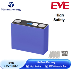 Starmax EVE 106Ah Lithium  Ion Battery 3.2V Lifepo4 Prismatic Cell,Llithium Ion Battery Manufacturers from China