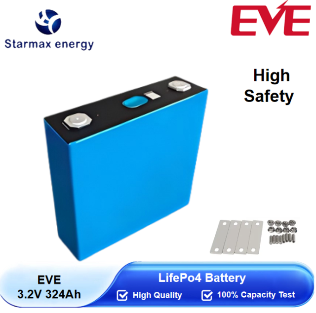 Starmax EVE 324Ah Lithium  Ion Battery 3.2V Lifepo4 Prismatic Cell,Llithium Ion Battery Manufacturers from China
