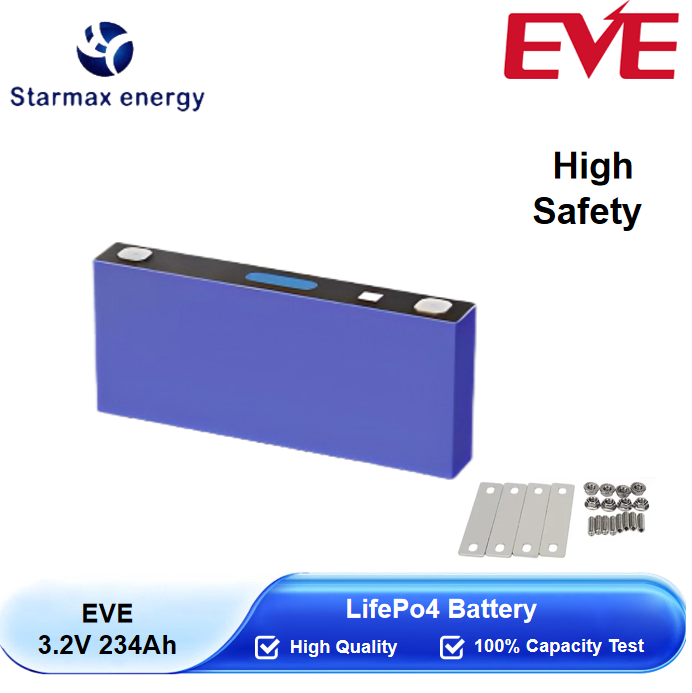 Starmax EVE 234Ah Lithium  Ion Battery 3.2V Lifepo4 Prismatic Cell,Llithium Ion Battery Manufacturers from China