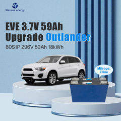 Starmax Customized Studs EVE M21 3.7V 59Ah 58Ah NMC Prismatic Lithium Ion Battery With 3D Bracket EVA Foam For Upgrade Mitsubishi Outlander,Llithium Ion Battery Manufacturers from China