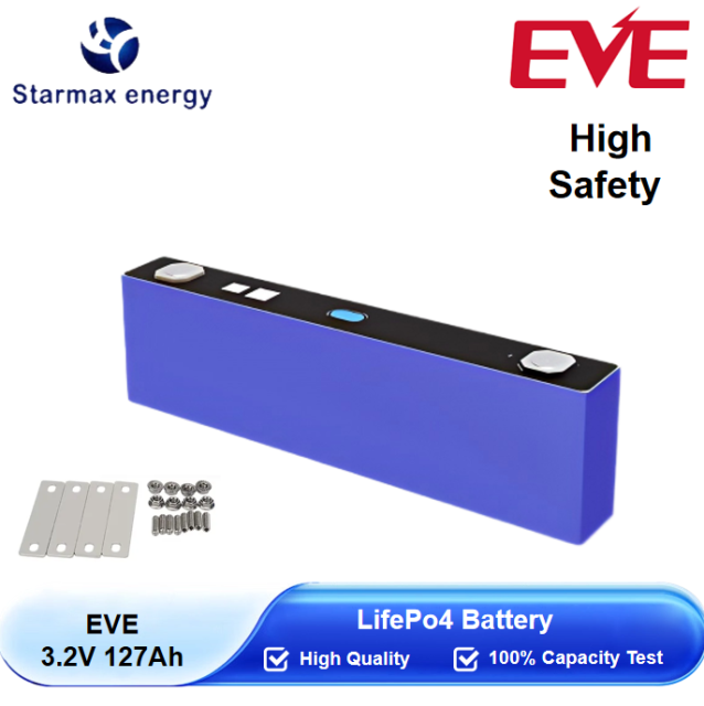 Starmax EVE 127Ah Lithium  Ion Battery 3.2V Lifepo4 Prismatic Cell,Llithium Ion Battery Manufacturers from China