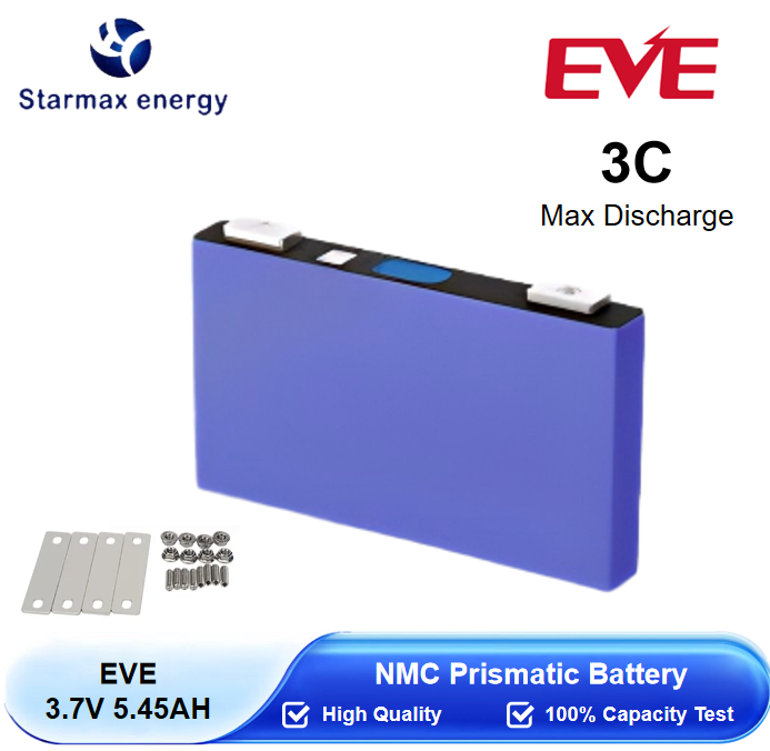 Starmax EVE 3.7V 5.45Ah NMC Prismatic  Battery,Llithium Ion Battery Manufacturers from China