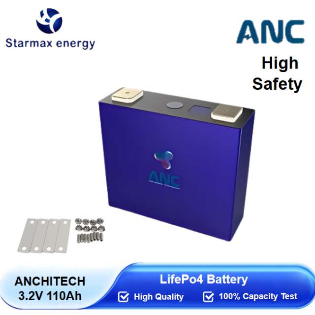 Starmax ANCHITECH 110Ah Lithium  Ion Battery 3.2V Lifepo4 Prismatic Cell,Llithium Ion Battery Manufacturers from China