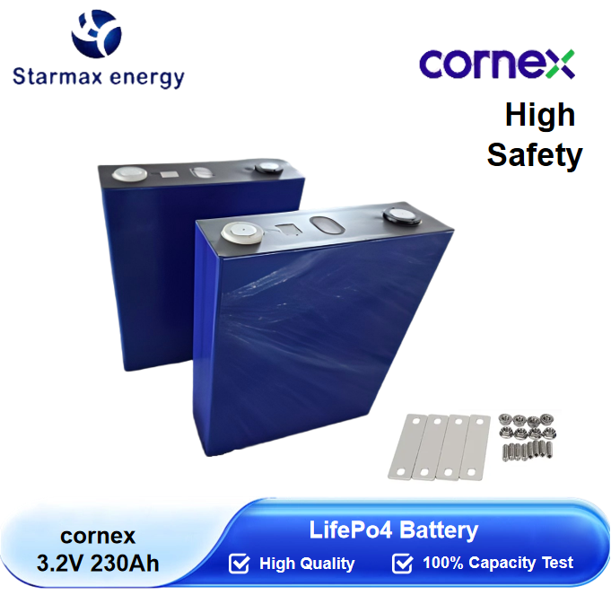 Starmax cornex 230Ah Lithium  Ion Battery 3.2V Lifepo4 Prismatic Cell,Llithium Ion Battery Manufacturers from China