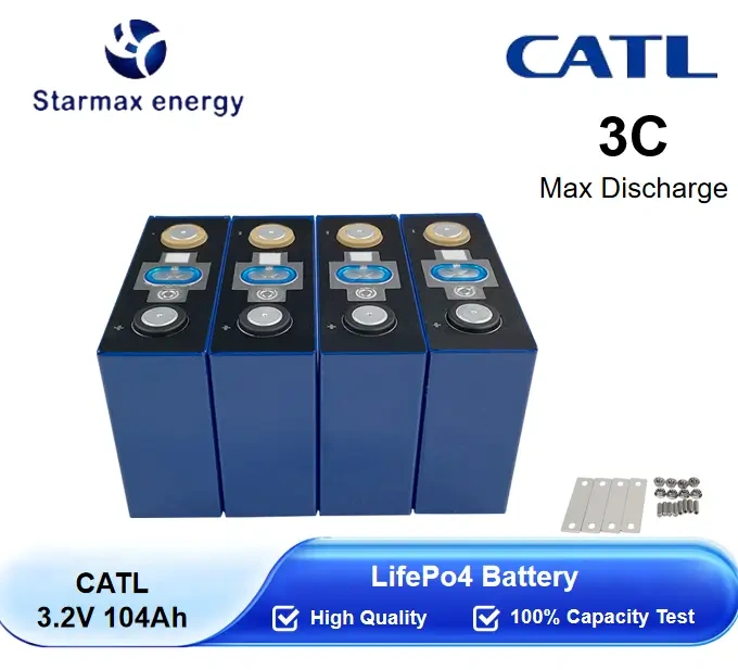 Starmax Catl 104Ah Lithium  Ion Battery 3.2V Lifepo4 Prismatic Cell,Llithium Ion Battery Manufacturers from China