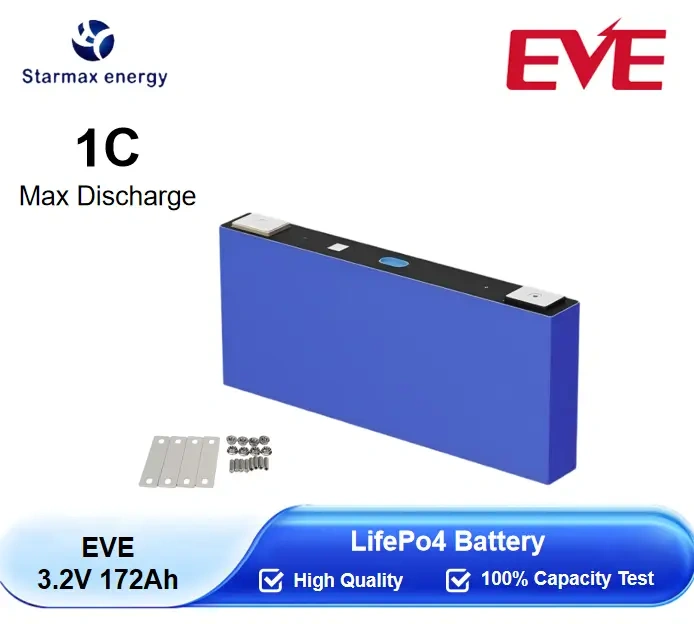 Starmax EVE 172Ah Lithium  Ion Battery 3.2V Lifepo4 Prismatic Cell,Llithium Ion Battery Manufacturers from China
