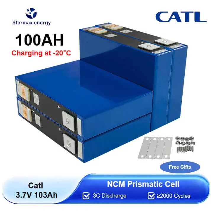 Catl 3.7V 100Ah NMC Prismatic Battery 3C Discharge Cell Automotive-Grade Performance,Llithium Ion Battery Manufacturers from China