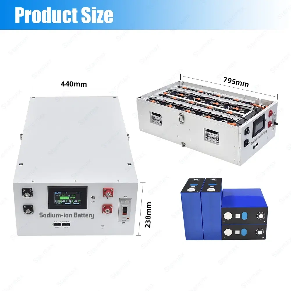 Starmax Factory Direct 10000 Cycle life 8KWh Sodium-ion Battery pack With JK BMS,Llithium Ion Battery Manufacturers from China